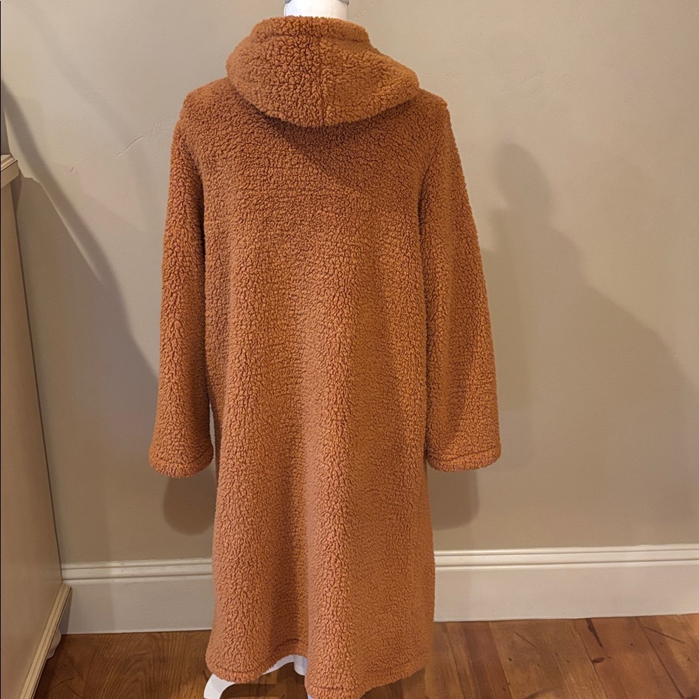Cozy Tan Teddy Coat - Picture 3 of 7